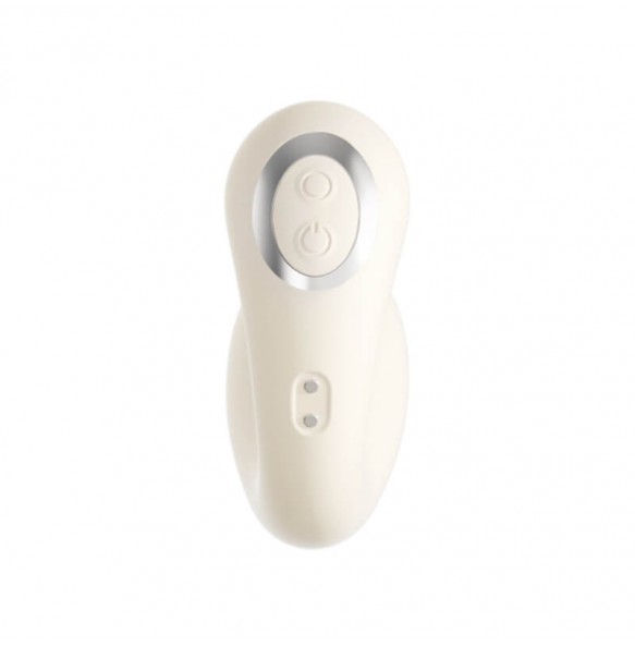 MizzZee - Naughty Whale Suction Wearable Vibrators (Chargeable - Beige)